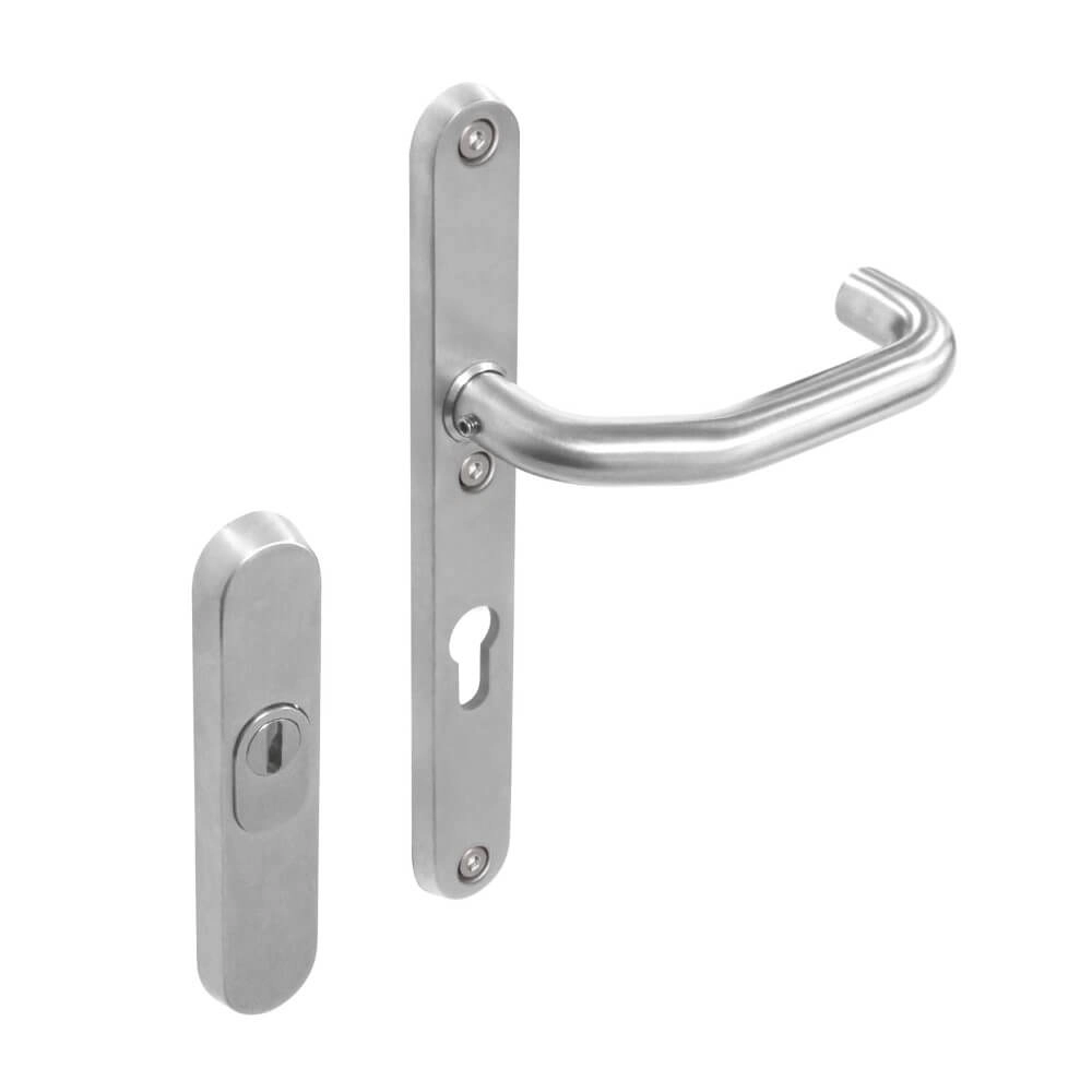 Ferrures de porte d’entrée Vurano protection anti-traction PC étroit 72mm acier inoxydable Ferrures de porte d’entrée Vurano protection anti-traction PC étroit 72mm acier inoxydable