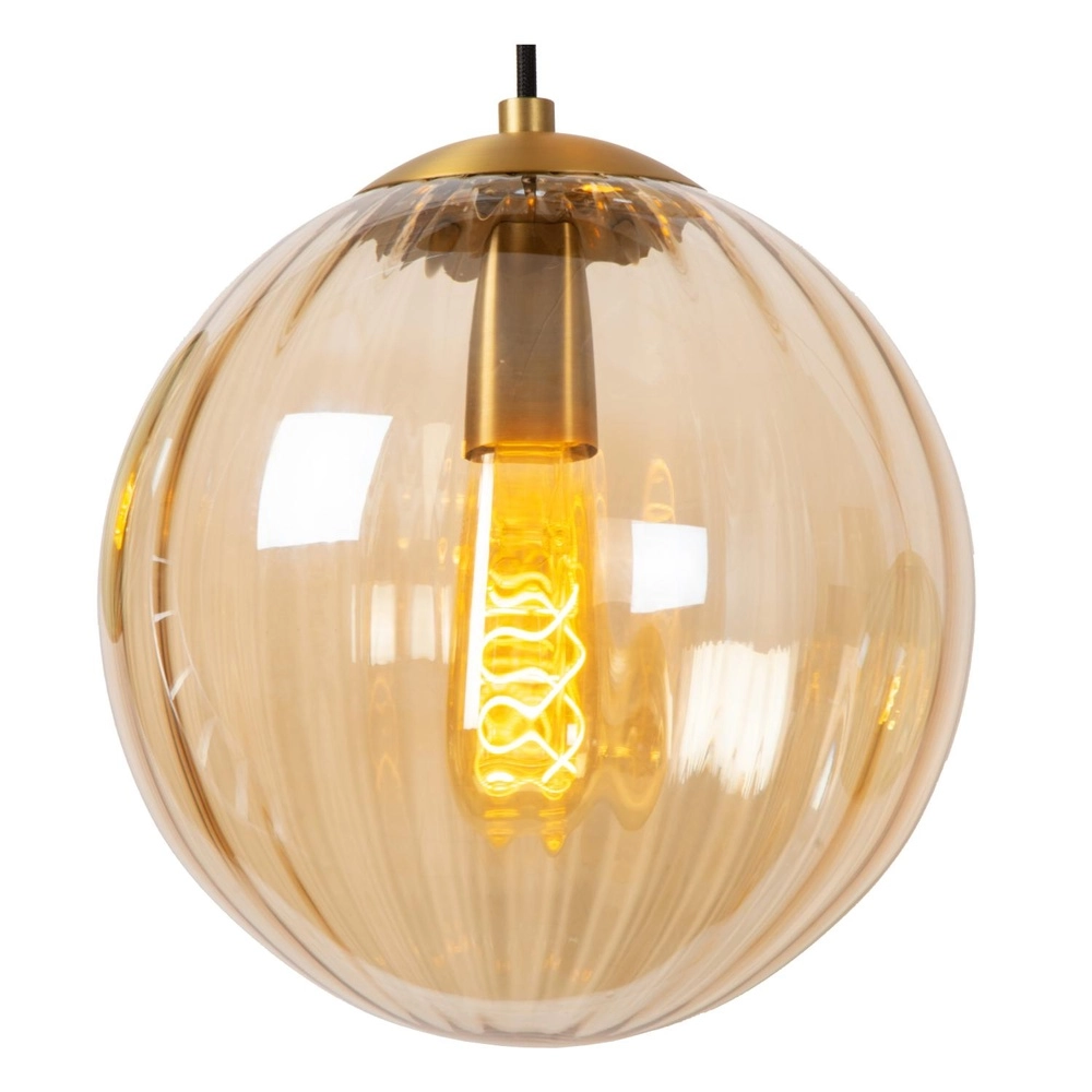 Lampe pendante de conception Monsaraz Verre vert et ambré Lucide 5411212452412
