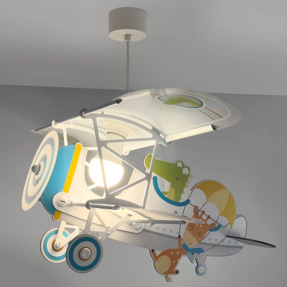 Lampe suspendue pour enfants Plane avec des crocodiles Dalber 8420406545424