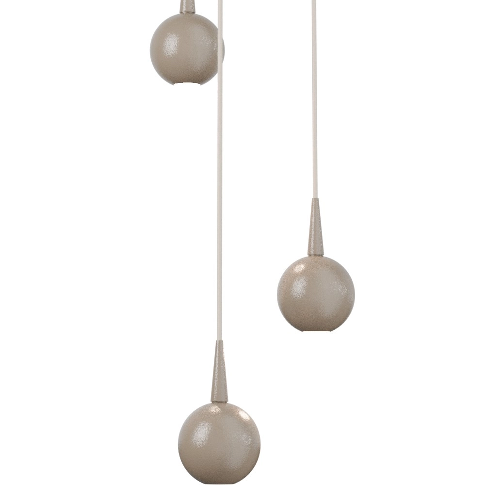 Lampe pendante à 3 lampes Talana terra beige Ø 17cm DTW Masterlight 8718121390628