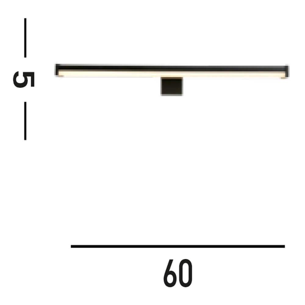 Lampe miroir Kos noir 60cm Searchlight 5053423272573