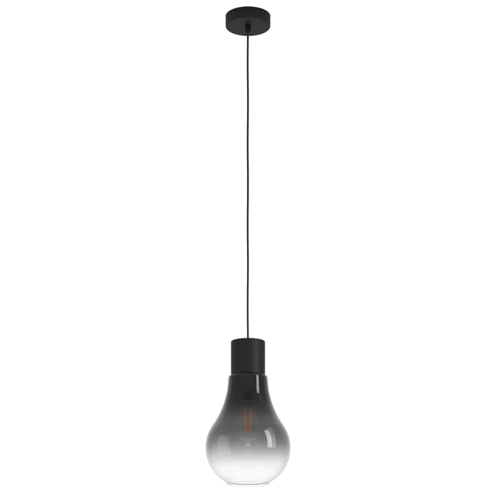 Lampe à suspension en verre fumé Chasely Ø 20 cm