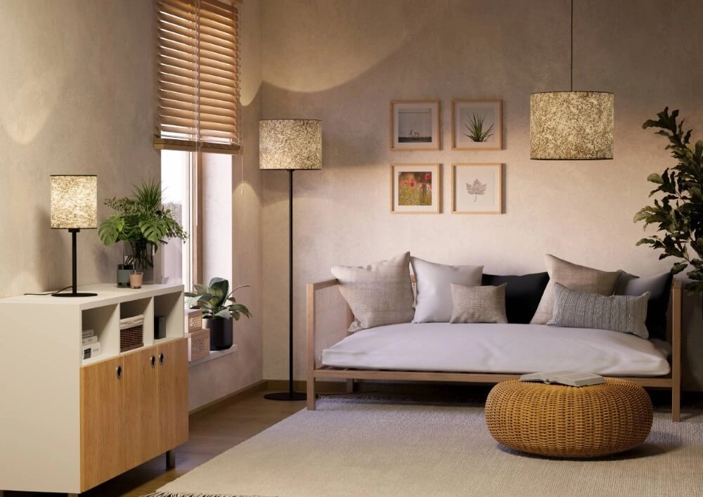 Lampe suspendue naturelle Butterburn Ø 38 cm Eglo 9002759439361