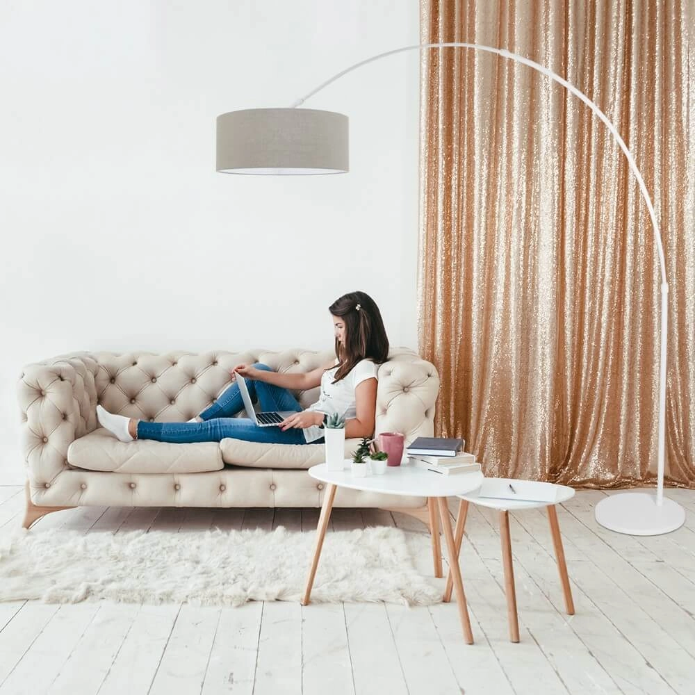 Lampe à arc blanc Sparkled avec capuche taupe Steinhauer 8712746152333
