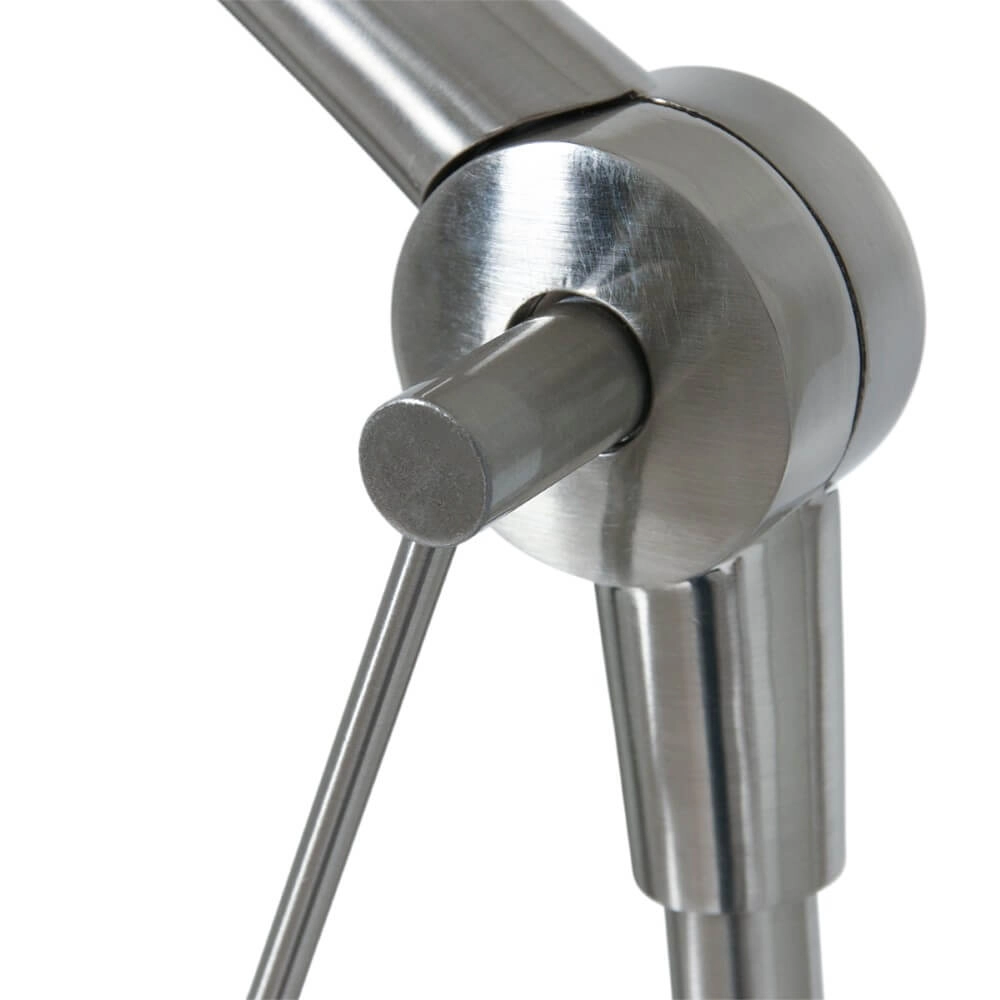 Lampadaire Gramineus 165 cm gris avec abat-jour blanc uni Steinhauer 8712746093735