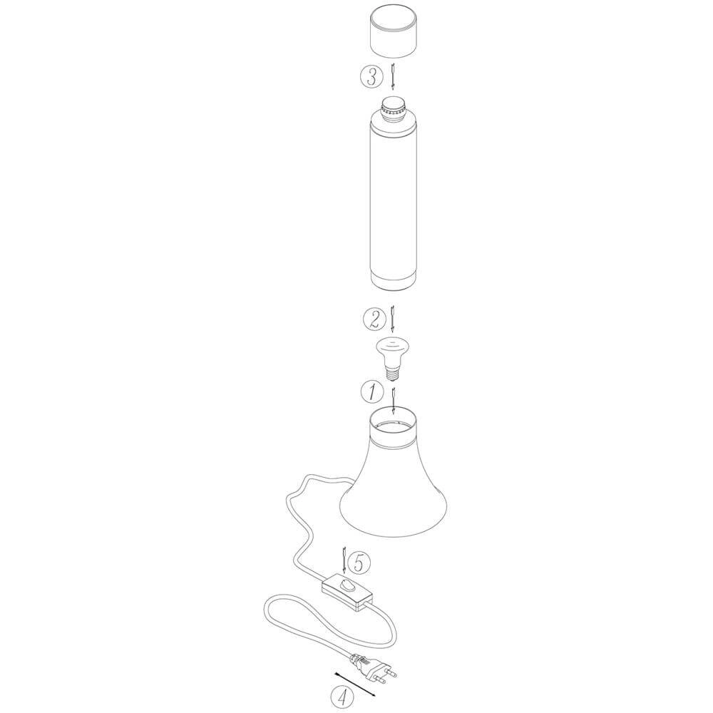 Lampe à lave Volcan métal avec bleu Steinhauer 8712746177664