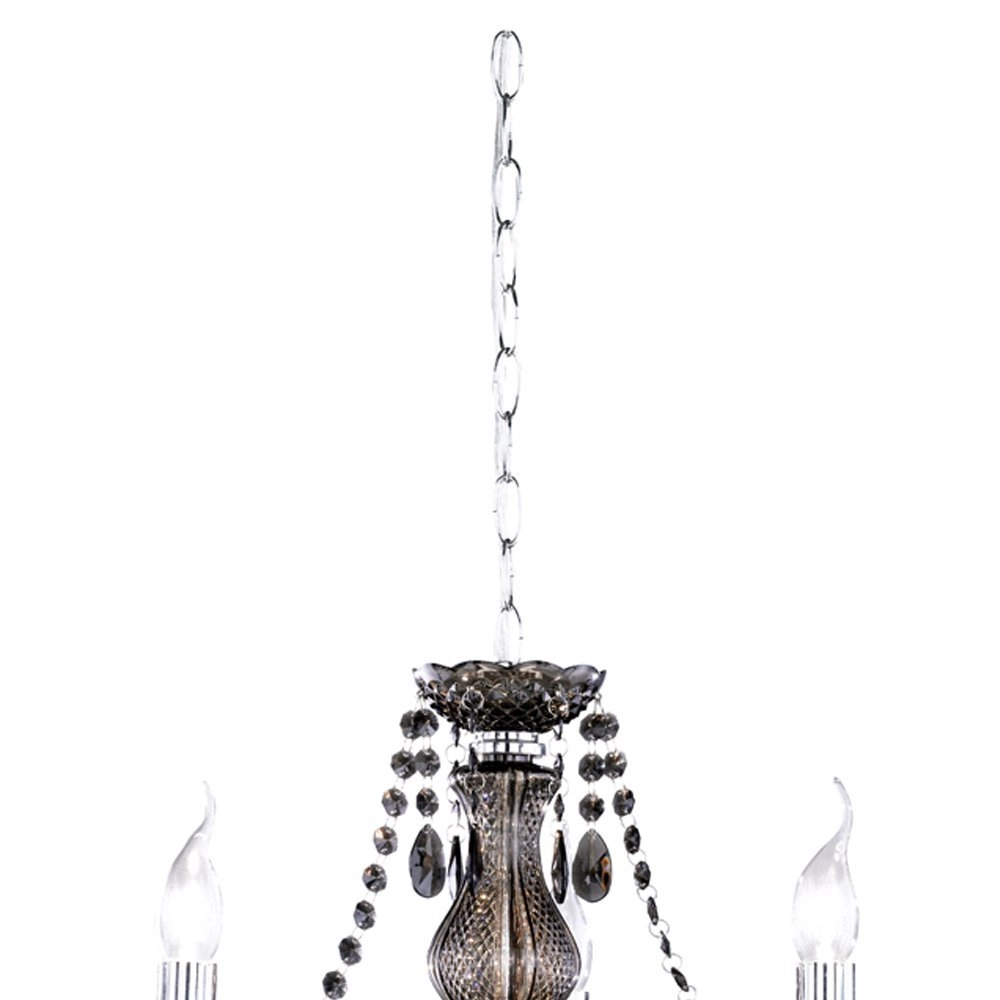 Lustre Luster Crystal 40cm 3 lumières noir transparent Trio 4017807223828