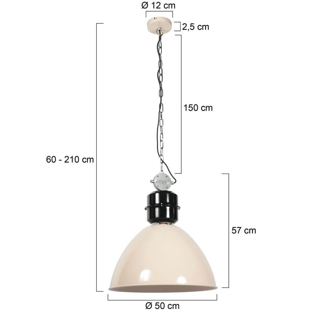 Suspension Clearvoyant crème Ø 50cm Steinhauer 8712746178722