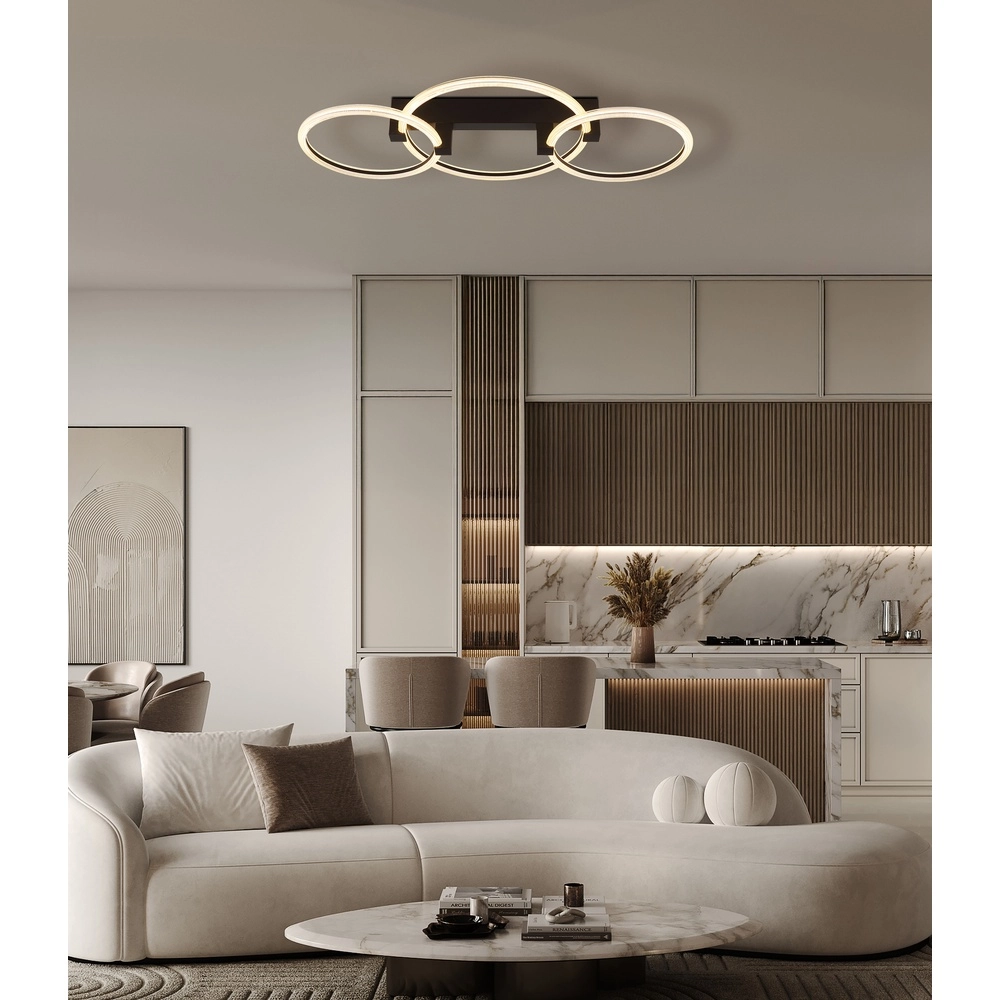 Lampe de plafond Fletcher Noir de conception Globo 9007371592289