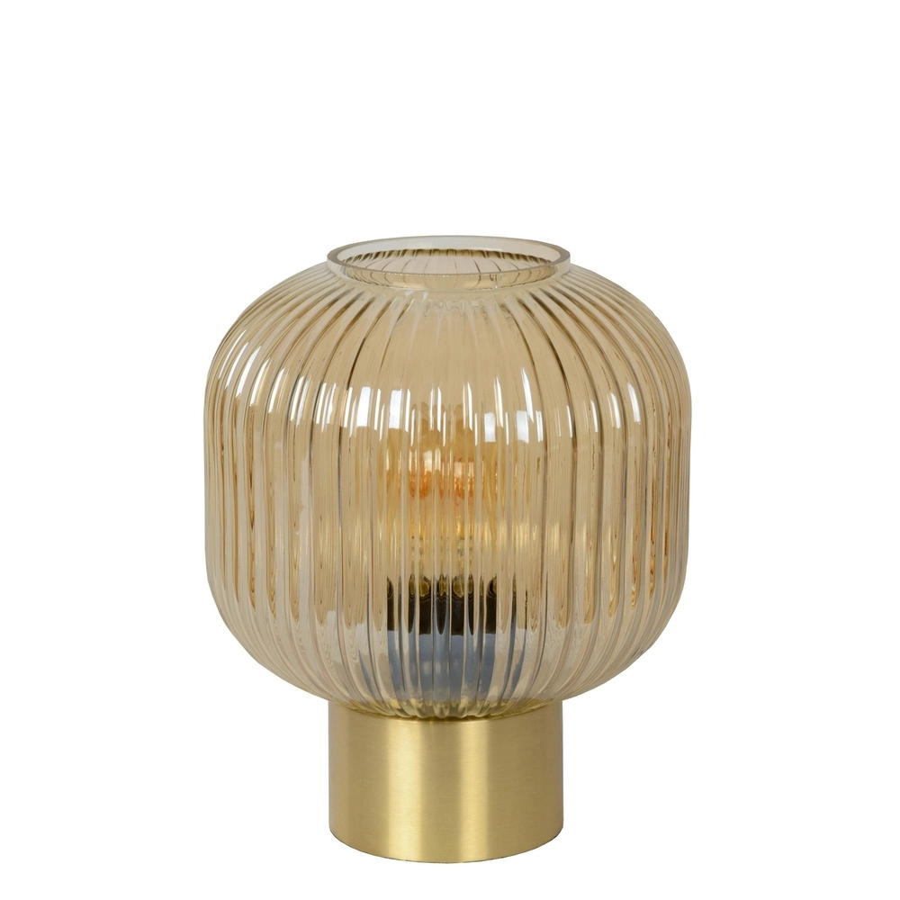 Lampe de table Maloto Ø 20 cm d’ambre