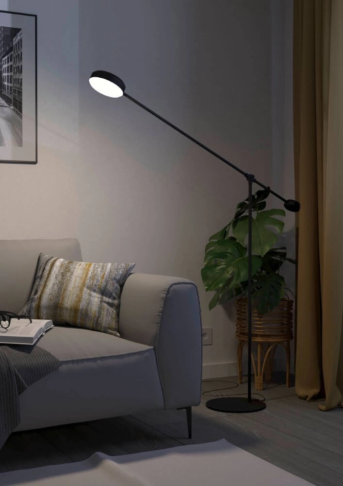 Lampe de lecture LED Clavellina noir Eglo 9008606243518