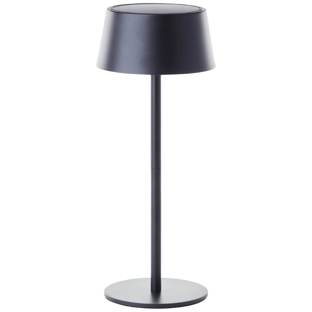 Lampe de table design noire Picco sur la batterie Brilliant 4004353437717