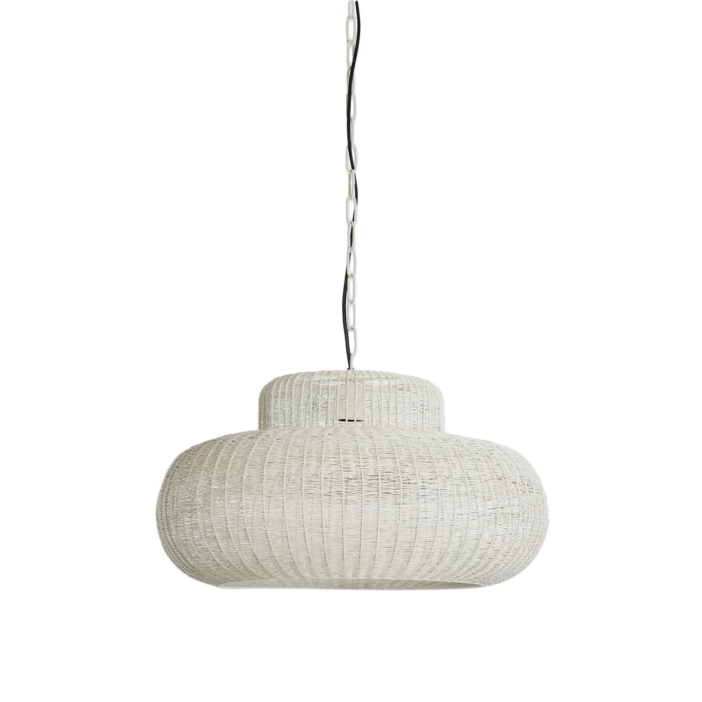 Lampe pendante en métal Piedra Ø 59cm - crème