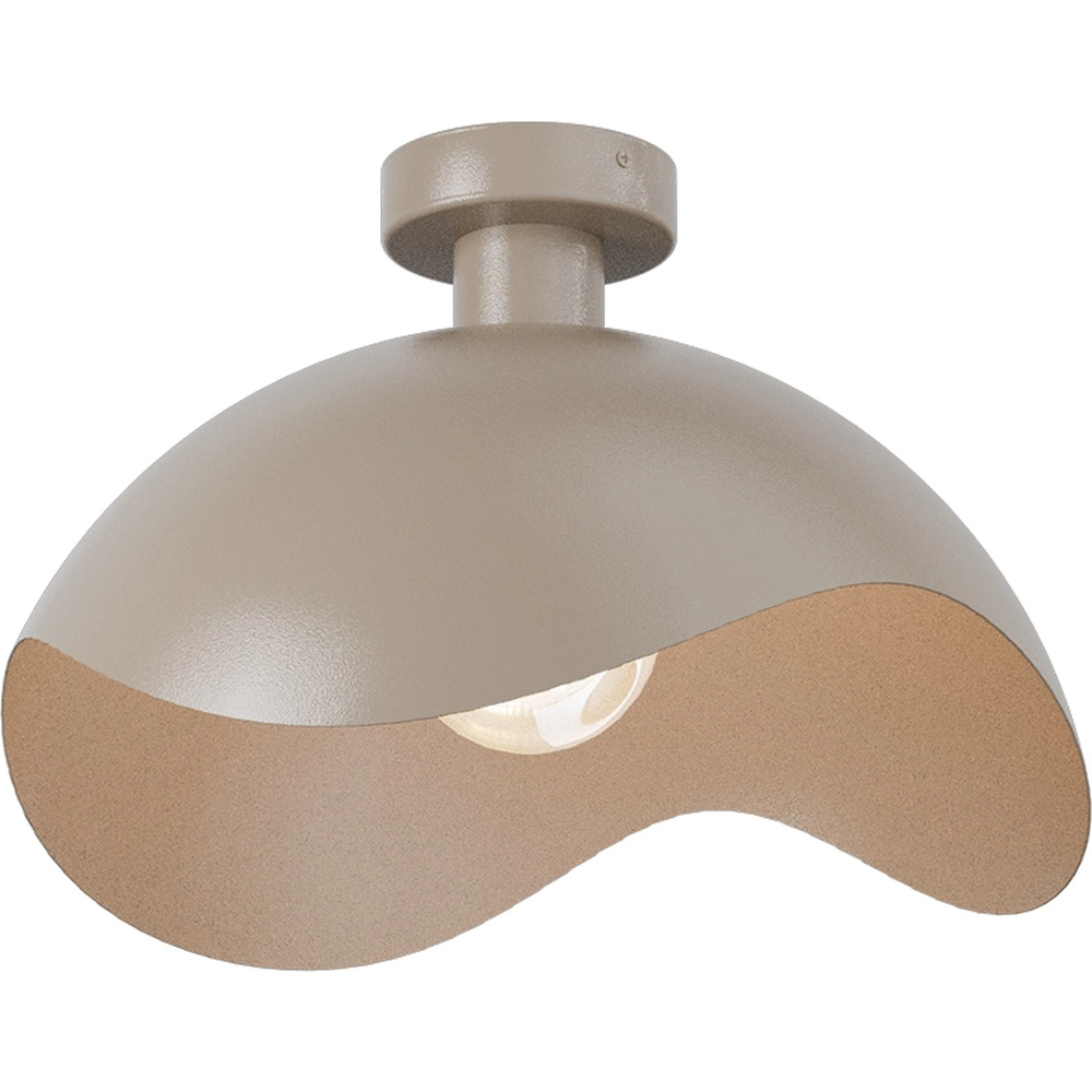 Lampe de plafond à design Volta Ø 40 cm - ondulé - sable