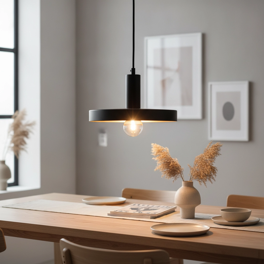 Suspension design Garni Simple, Noir