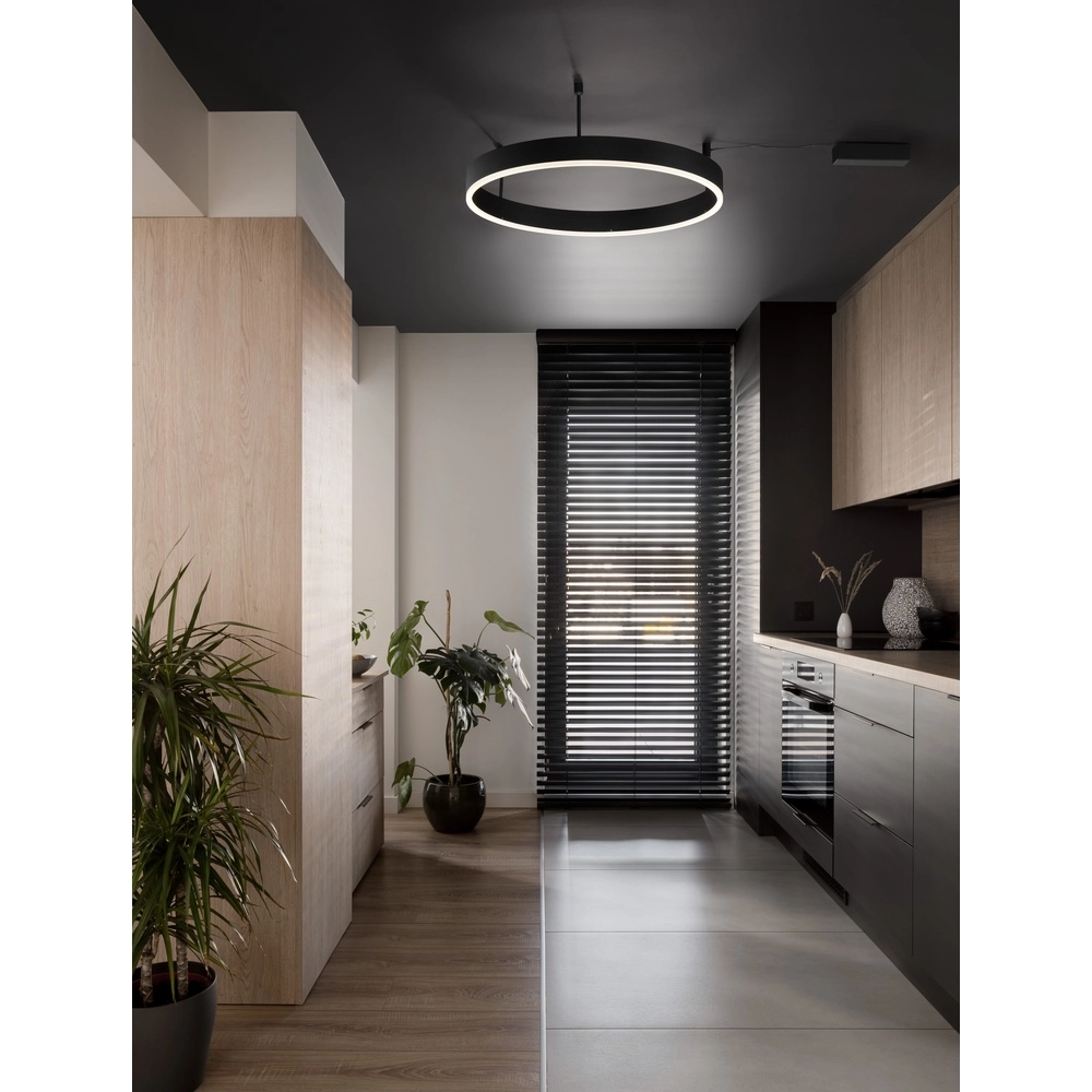Plafonnier Motif noir Ø 60cm Lyora 5212017442963