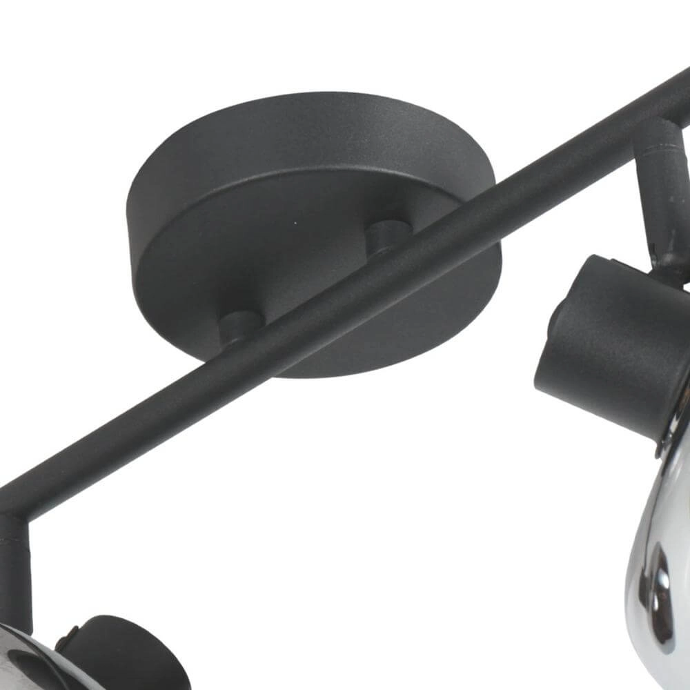 Plafonnier noir Tenebris double Steinhauer 8712746178104