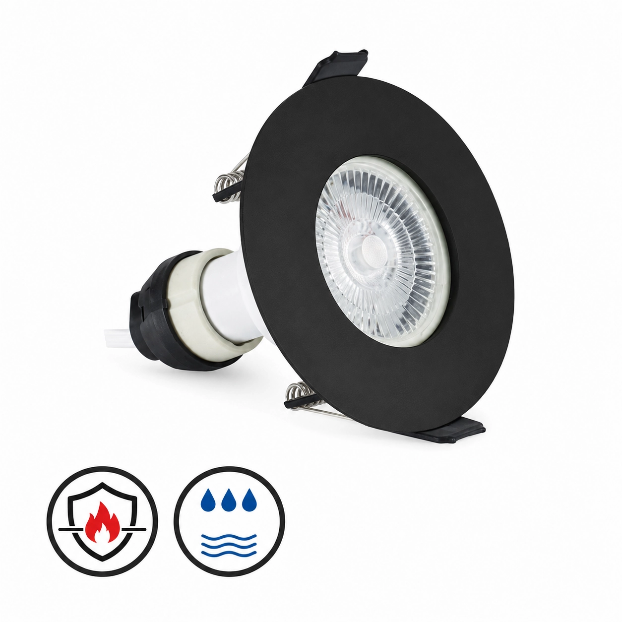 Spot encastrable résistant au feu EvoFire IP65 noir