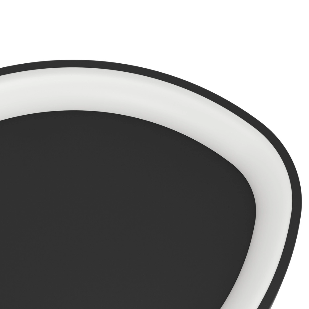 Lumière LED moderne de plafond Loretello noir - Ø 35cm Eglo 9008606316434