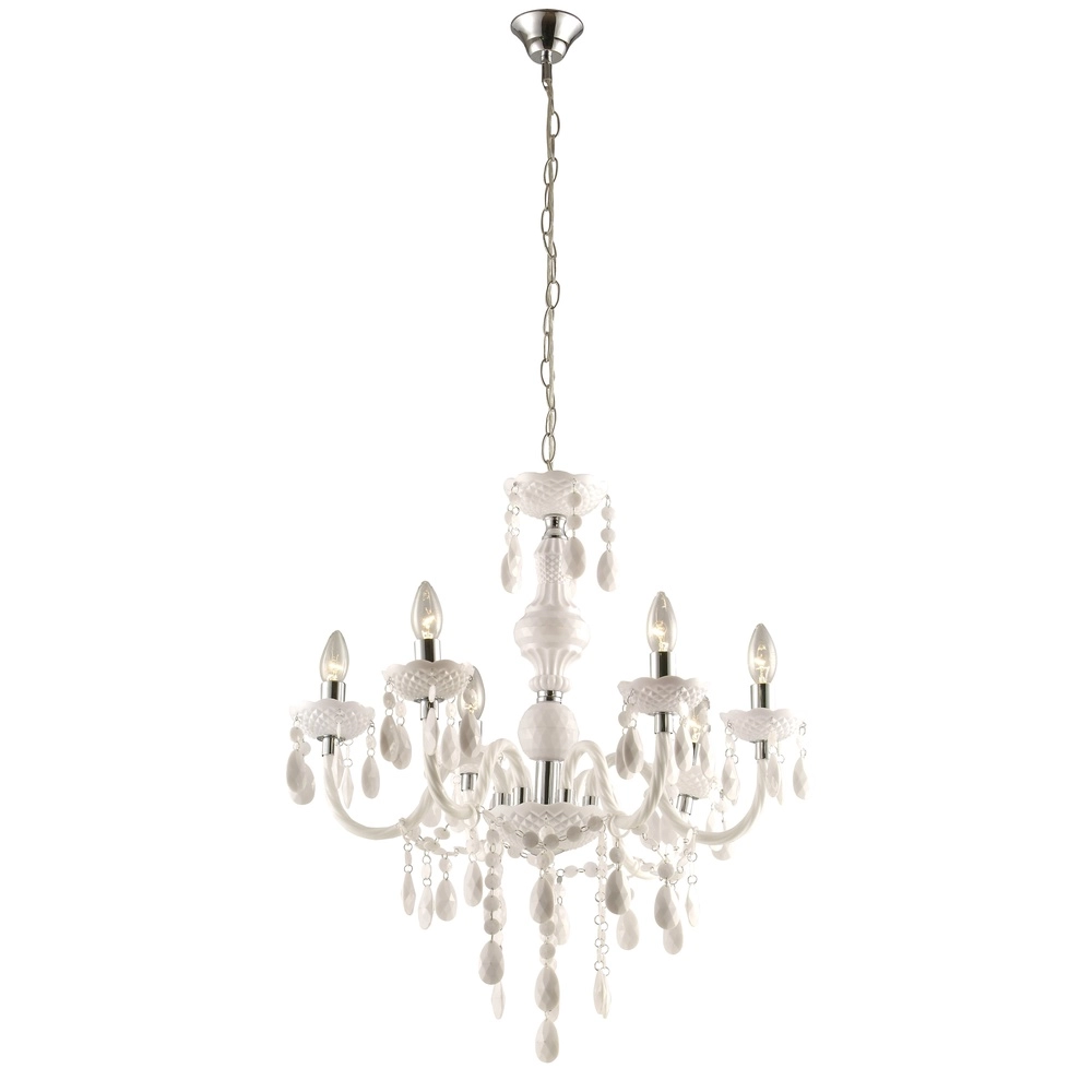 Chandelier Cuimbra I chrome blanc