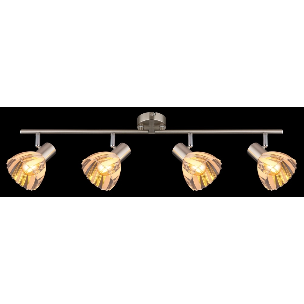 Lampe de plafond à 4 lumières Zachery nickel Globo 9007371522491