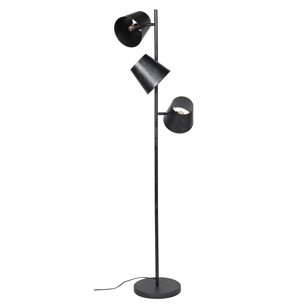 Lampe sur pied rustique Kinetic 167 cm - charbon Lyora 8716803513181