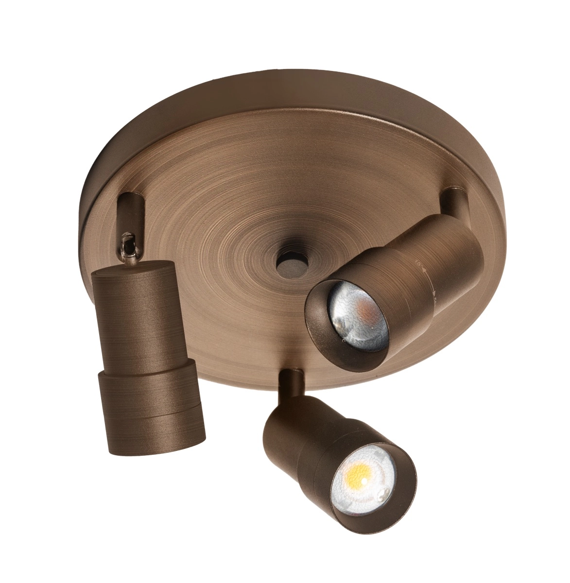 Projecteur de surface à 3 lumières Liam LED - Bronze