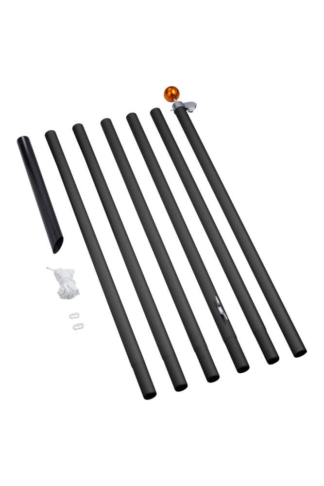 7 meter Pole Black