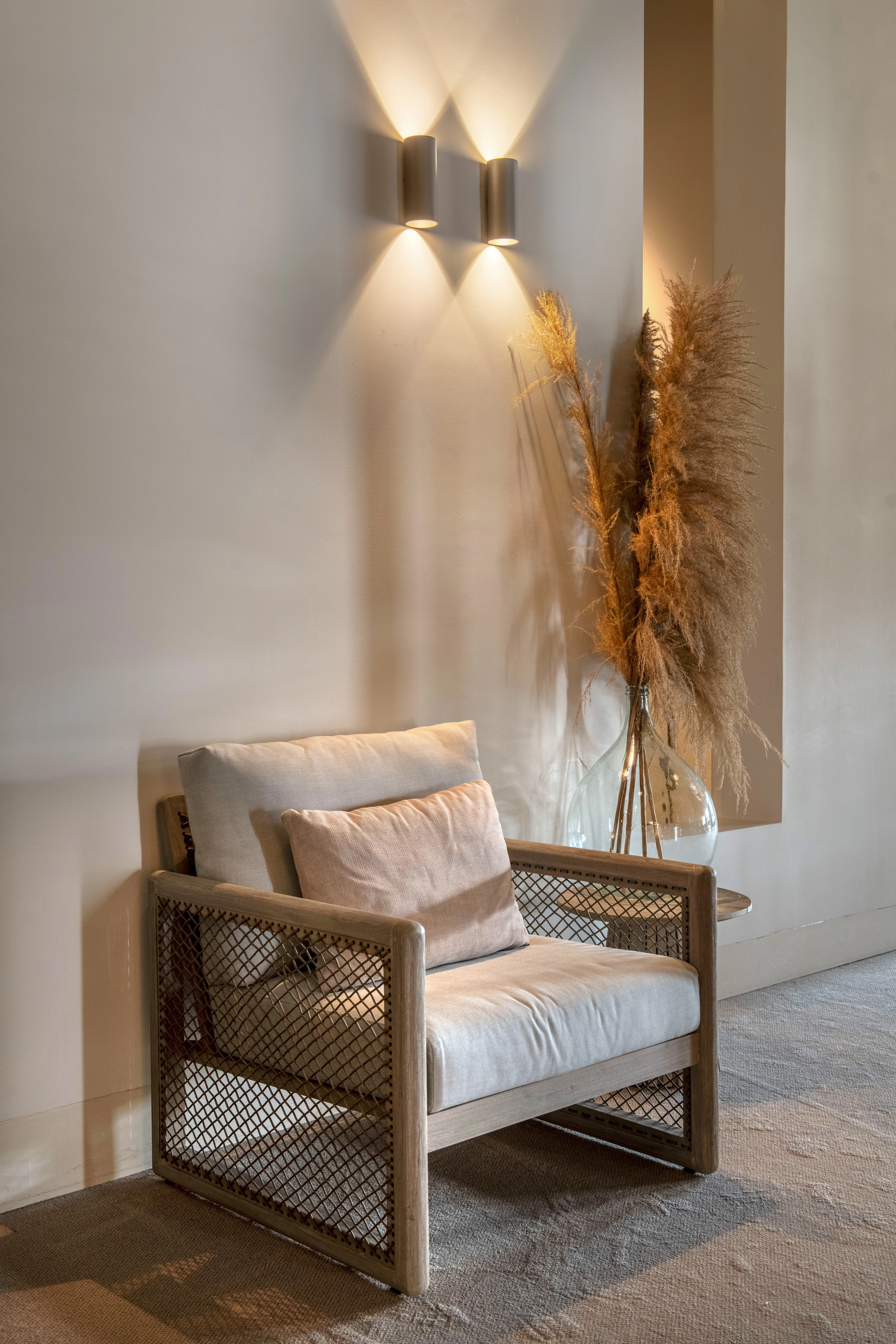 Projecteur mural élégant Brody 2 Champagne faible à chaud Artdelight 8720701104075