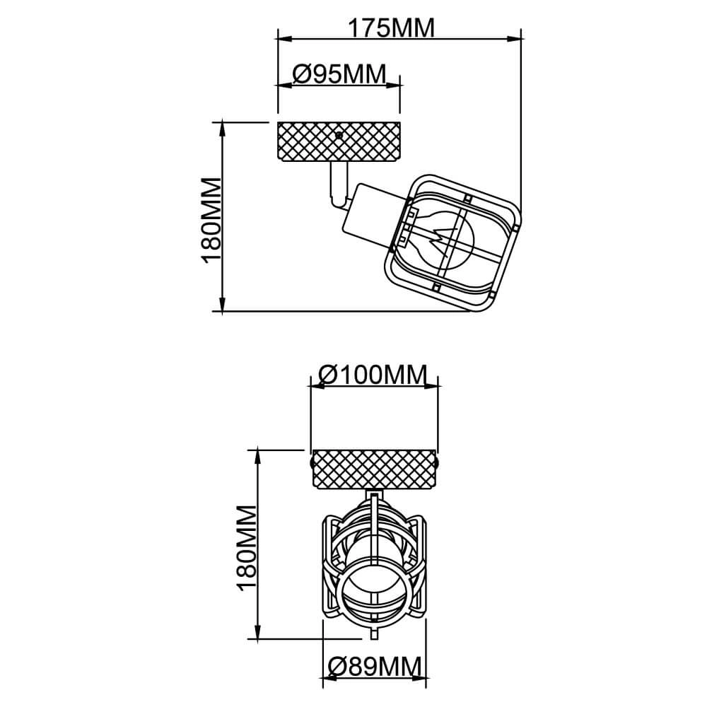 Applique industrielle Gwen Brilliant 4004353409806