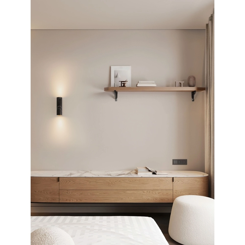 Lampe murale de conception Olvio marbre noir