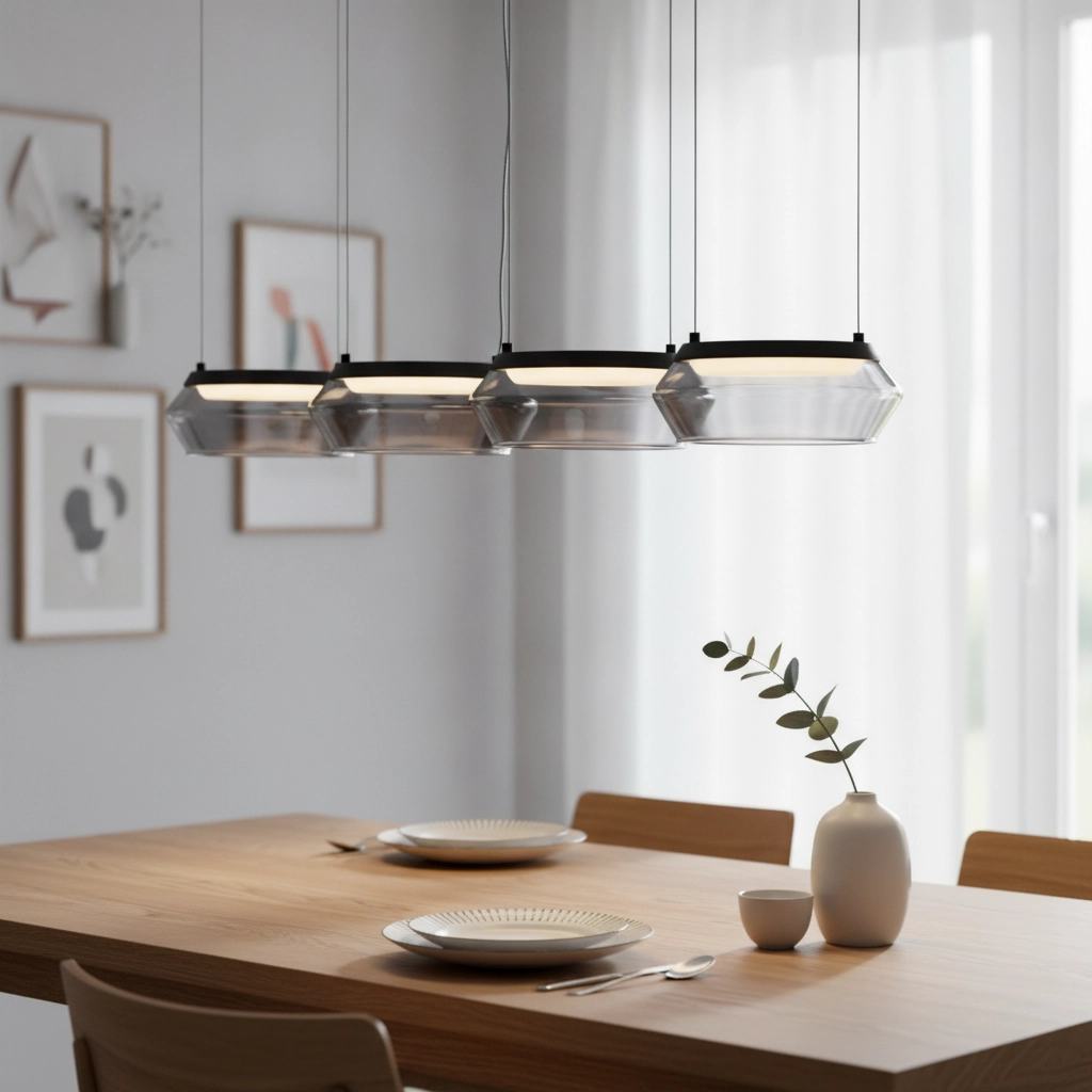 Suspension élégante Jailyn Droit 5 lumières