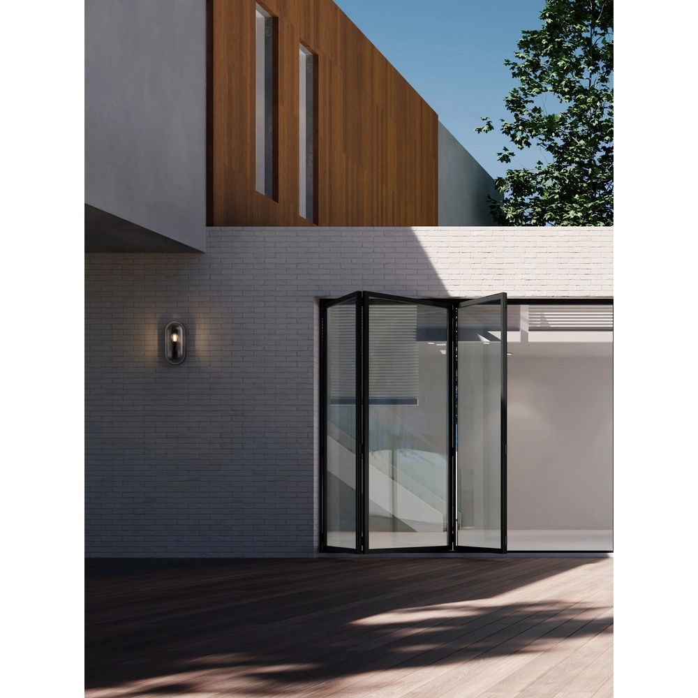 Applique murale ovale Amel Anthracite classique Lyora 5212017449382