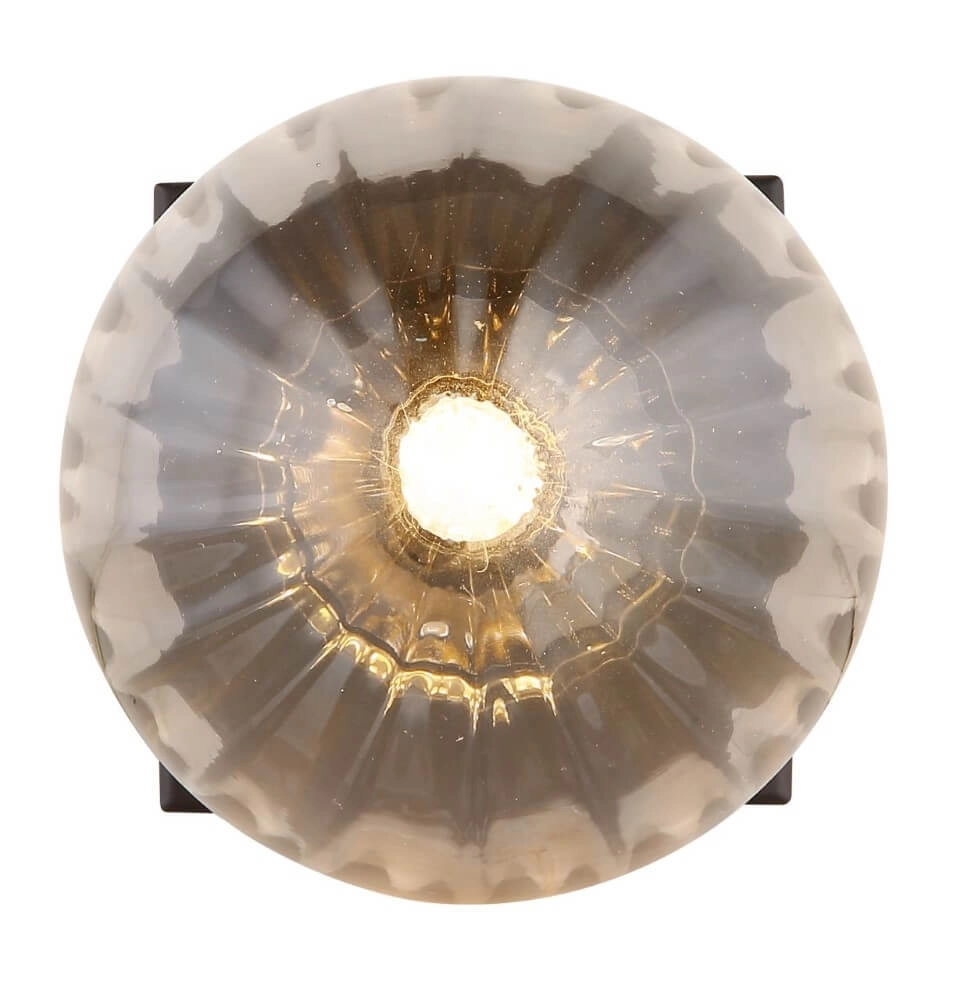 Plafonnier Dallerta noir avec verre fumé Globo 9007371446575