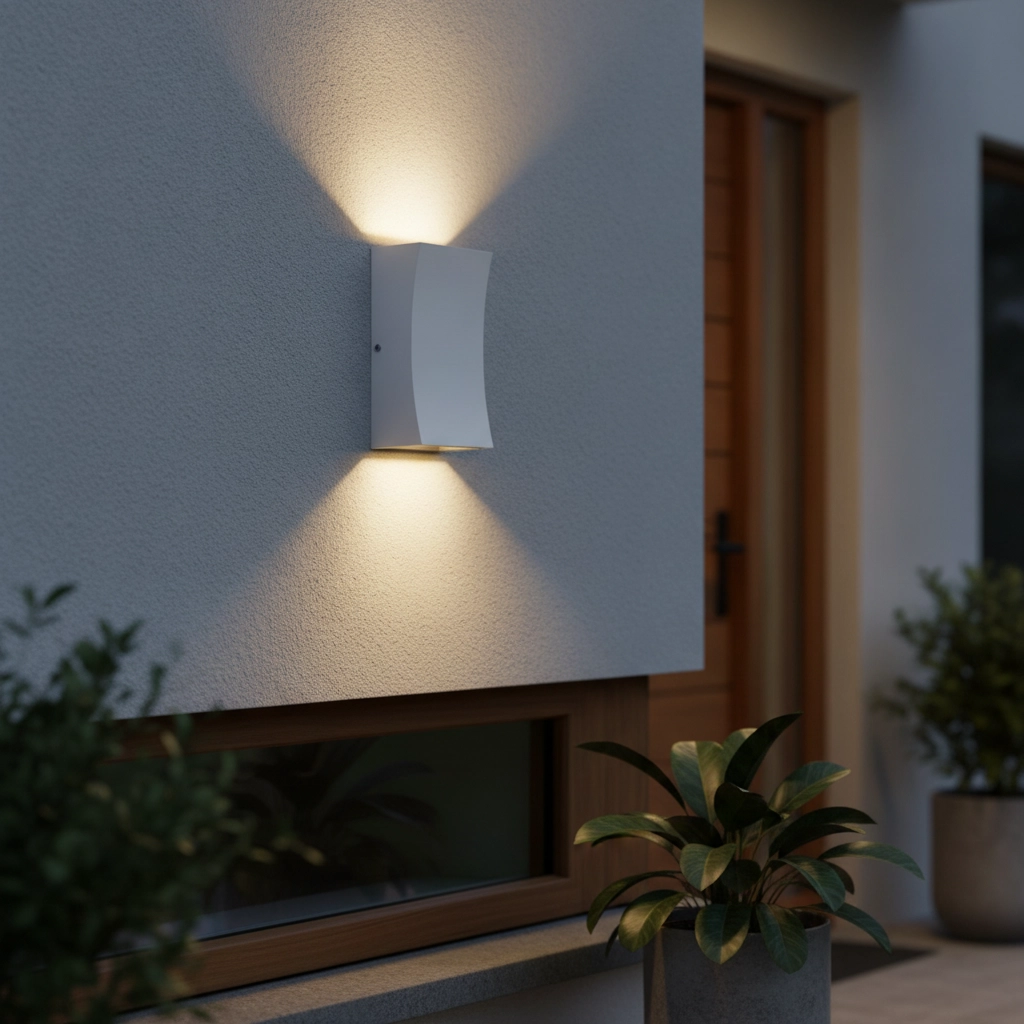 Spot mural Boxy De haut en bas blanc