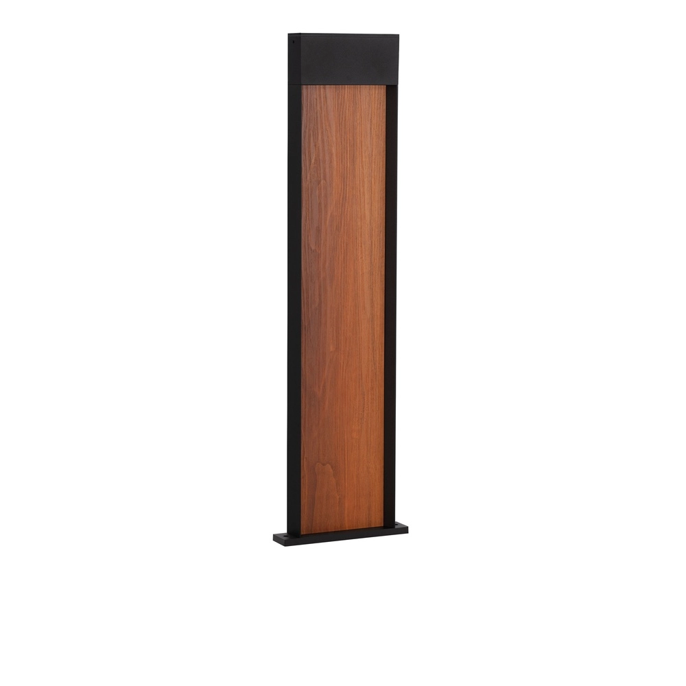 Lampe de jardin conçue Noray noir avec bois 78cm - 2700K Lyora 5212063504332