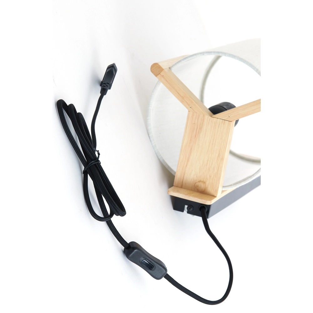 Lampe murale à design danois Litto naturel avec du lin Light & Living 8717807792756