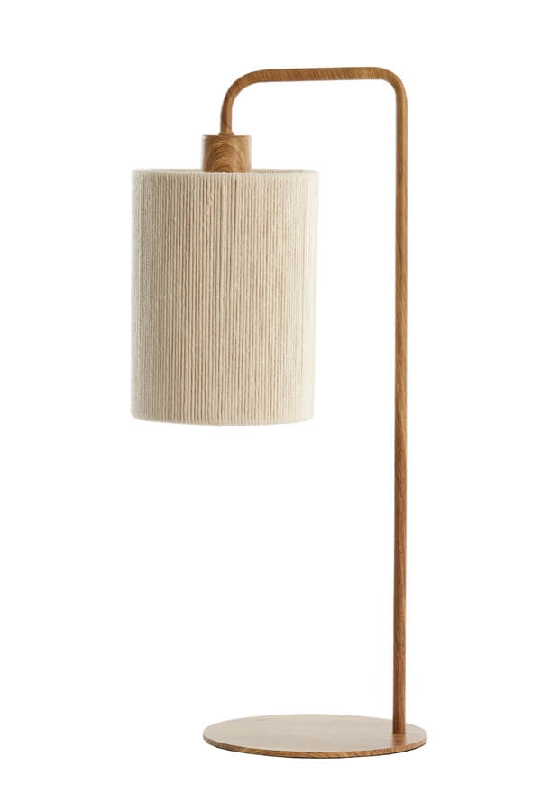 Lampe de table Japandi Donio Impression bois clair Light & Living 8717807710088
