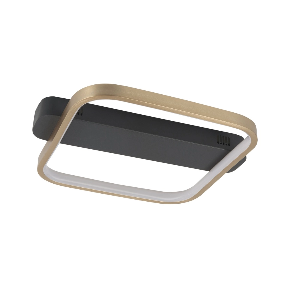 Plafonnier design Ascona noir avec or 30cm Plafonnier design Ascona noir avec or 30cm