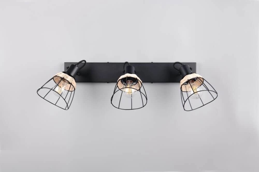 Plafonnier noir Jerome Design 4-lumière Trio 4017807637717