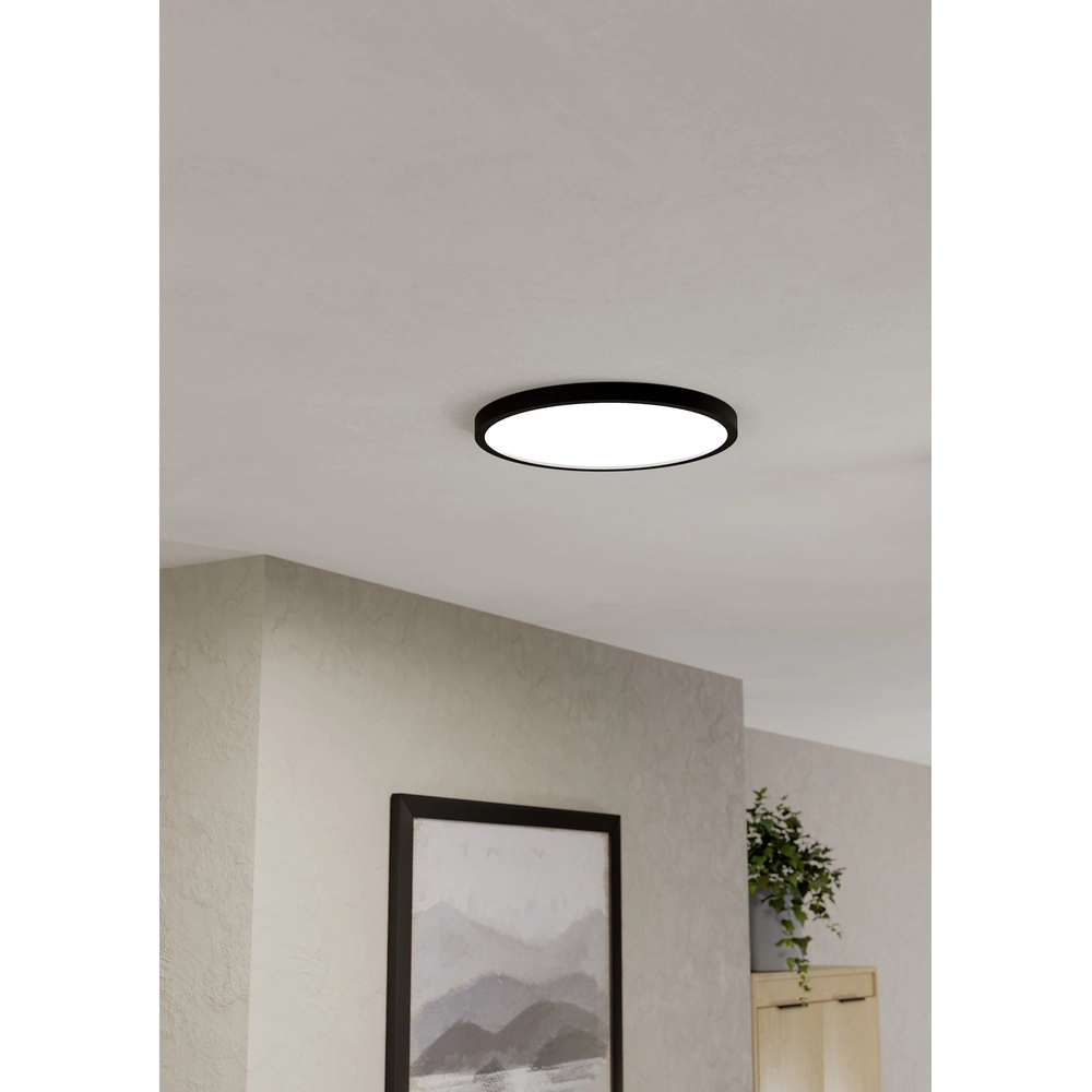Lampe de plafond Zigbee Fueva 6-Z rond - noir - Ø 40cm Eglo 9008606330508