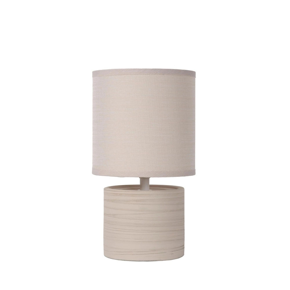 Lampe de table Greasby brun sable Ø 14cm