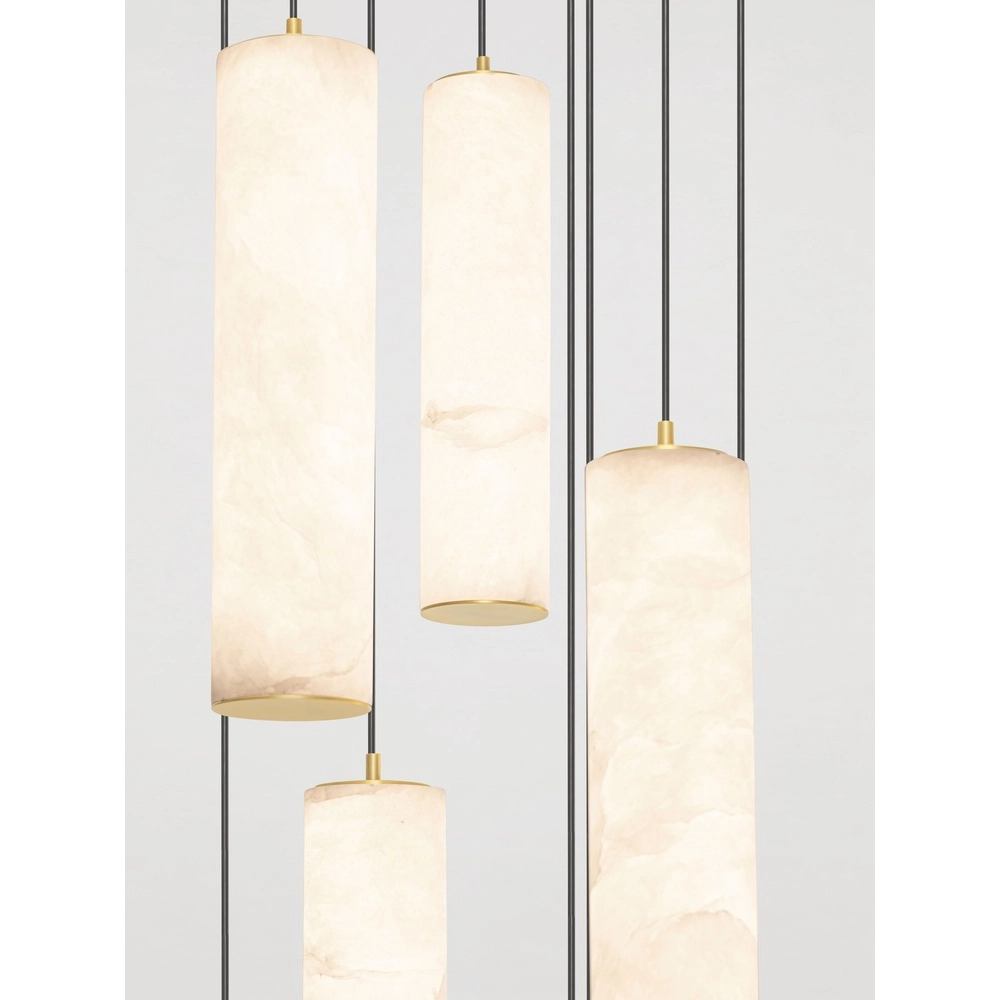 Lampe suspendue Diletto Or avec 12 luminaires blancs Lyora 5212063503243