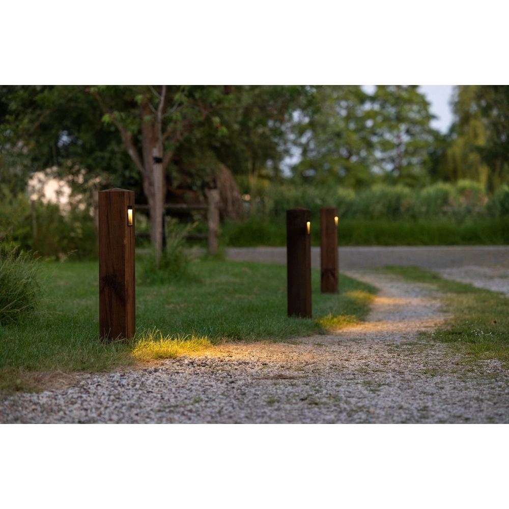 Lampe à cousselle en bois Torre 100 Chêne - 10x10x90cm - 2700K Timberlab 8716803514553