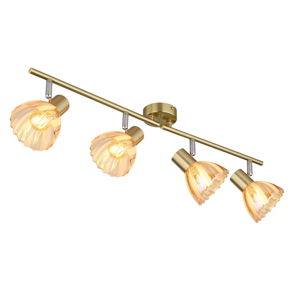 Lampe de plafond à 4 lumières Zachery Or