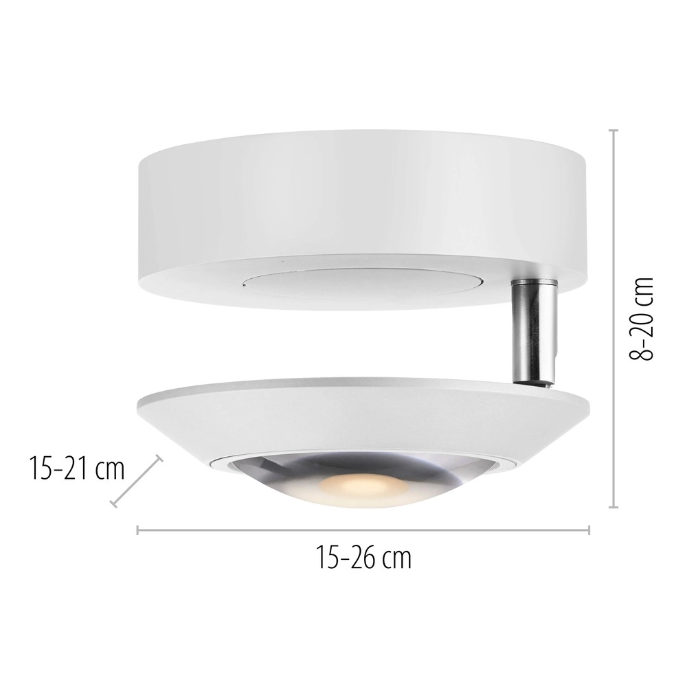 Spot LED au plafond Pure Oculis Blanc Paul Neuhaus 4012248397046