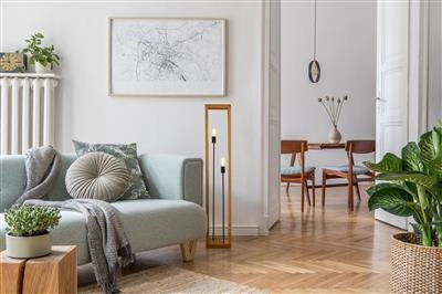 Lampadaire bois Square Searchlight 5053423190419