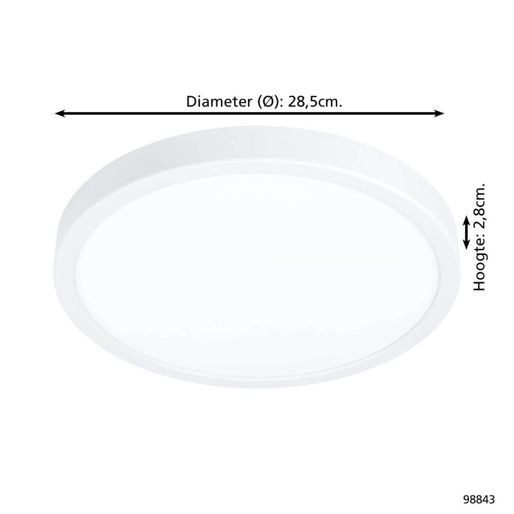 Plafonnier Zigbee Fueva-Z blanc - Ø 28,5 cm Eglo 9002759988432