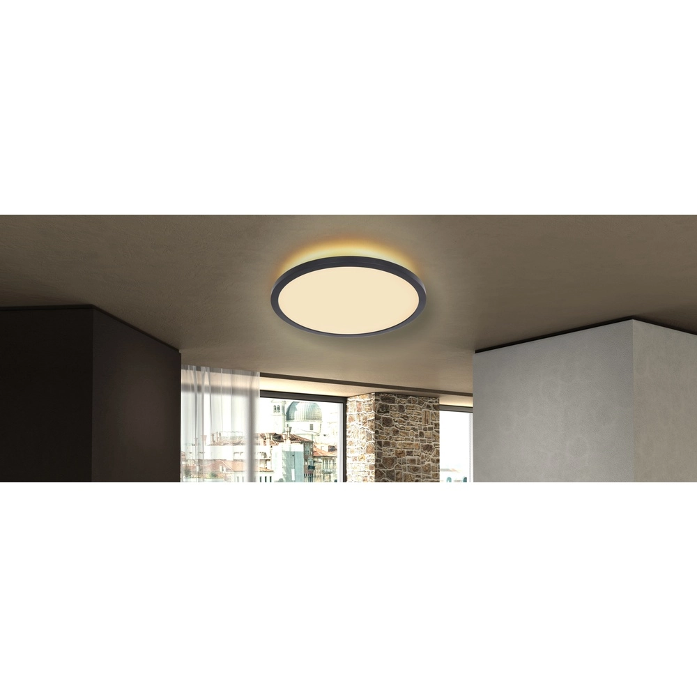 Éclairage de plafond Sapana Ø 29,4cm noir Globo 9007371411405