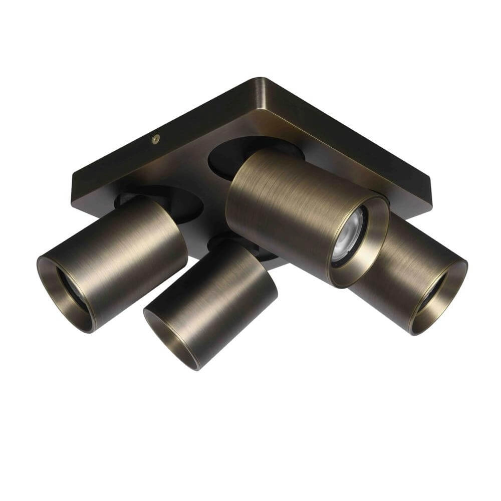 Plafonnier Megano Bronze antique à 4 lumières Artdelight 8720701103290